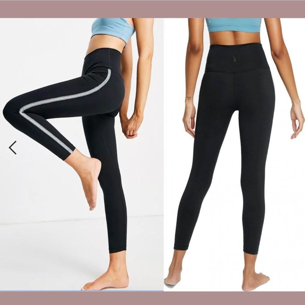 NWT Nike [ XXS ] NY Crochet High Rise Leggings in‎ Black